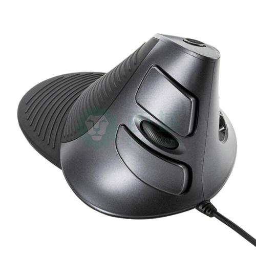 Close-up of wired computer mouse details
