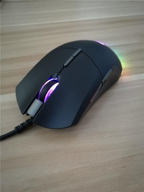 Close-up of computer mouse details and buttons