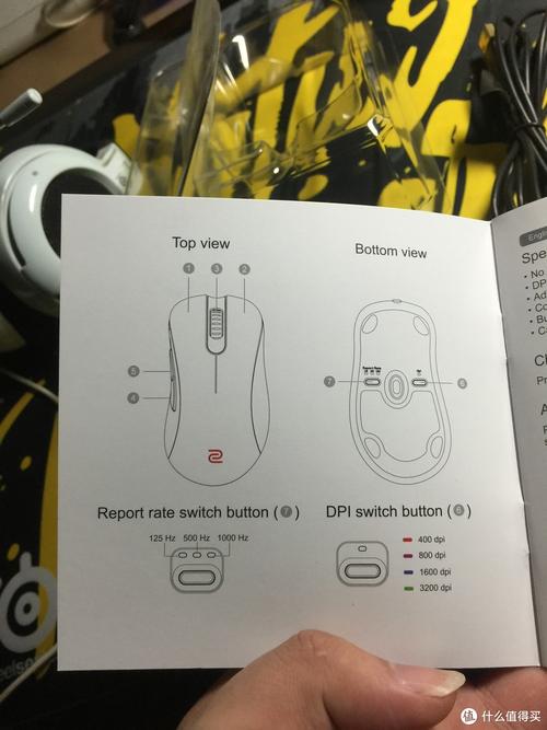 Wired gaming mouse specs and buttons