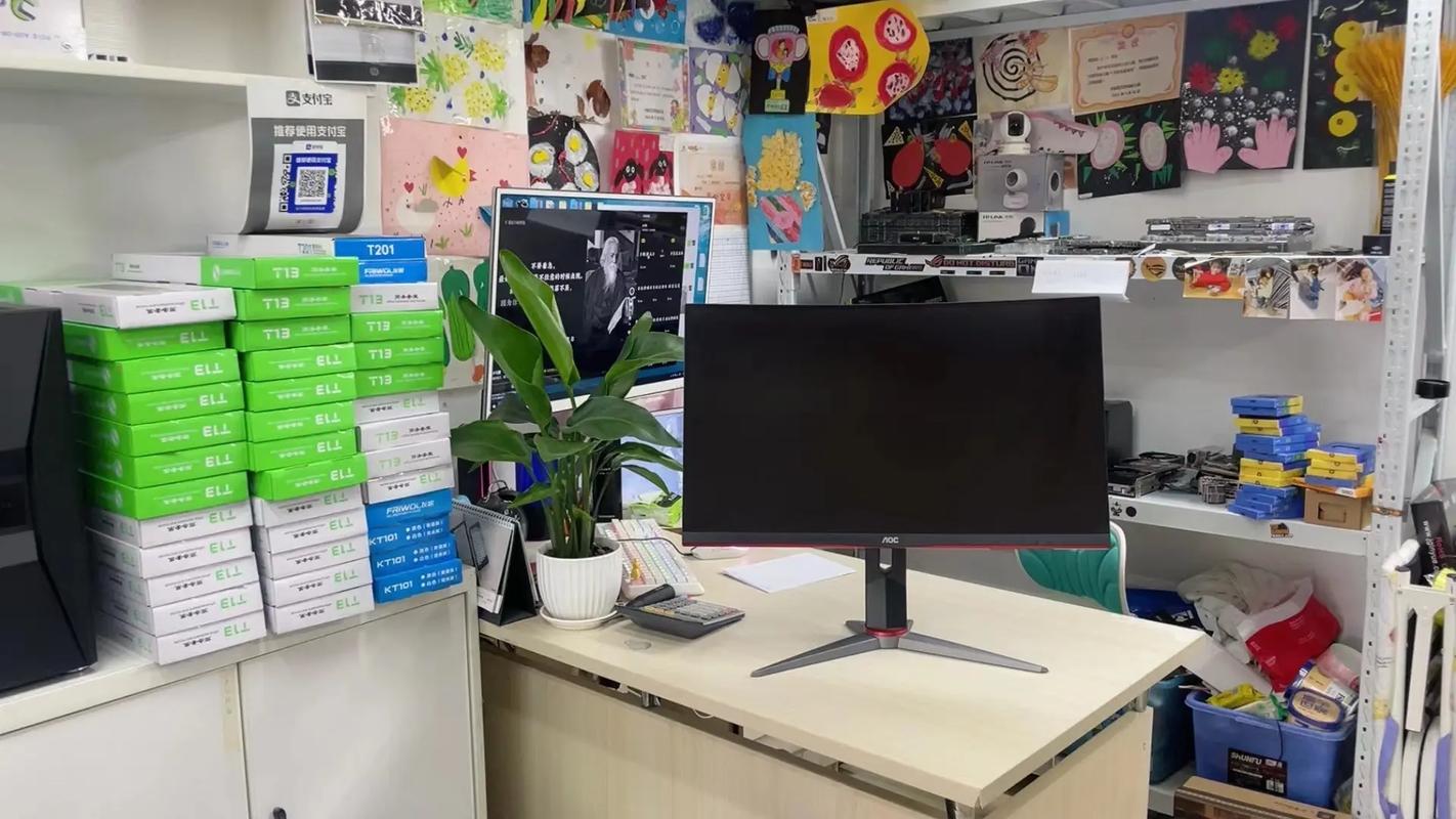 Complete gaming desk with curved monitor