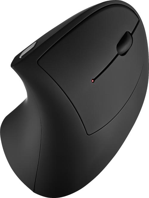 Technical specs view of ergonomic computer mouse