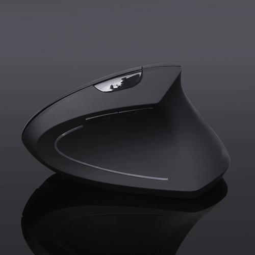Close-up of wireless vertical mouse grip design