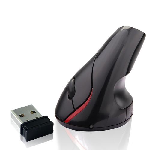 Rechargeable wireless mouse on charging pad