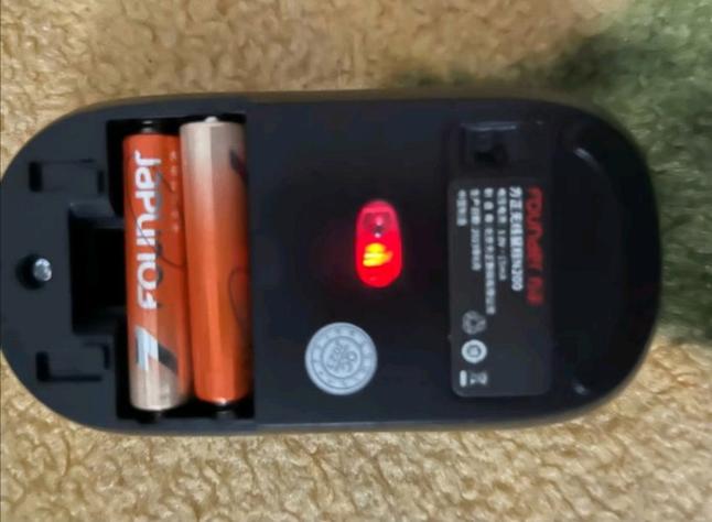 Detailed view of computer mouse buttons and scroll wheel