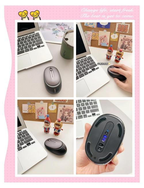 Compact tech accessory mouse on modern workspace