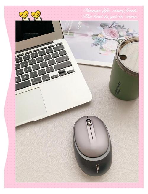 USB-C charging cable connected to wireless mouse