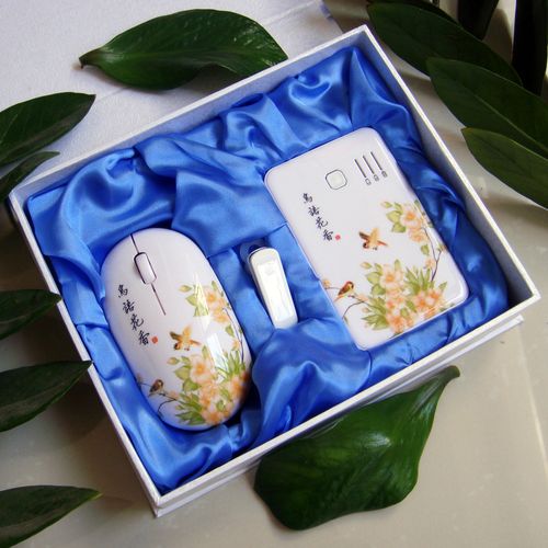 Elegant tech gadget with cultural pattern aesthetic