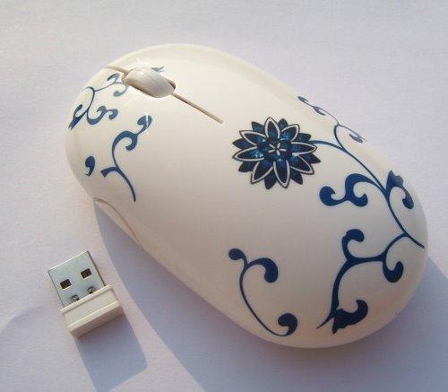 Productivity setup with wireless mouse