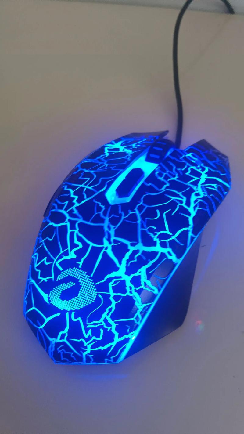 High performance gaming mouse in action on pad