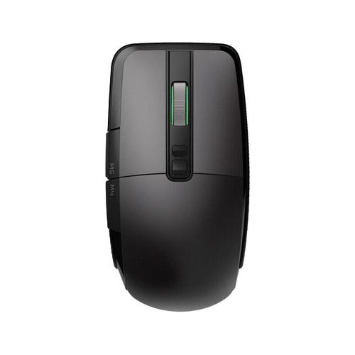 Gamer using mouse in intense gameplay