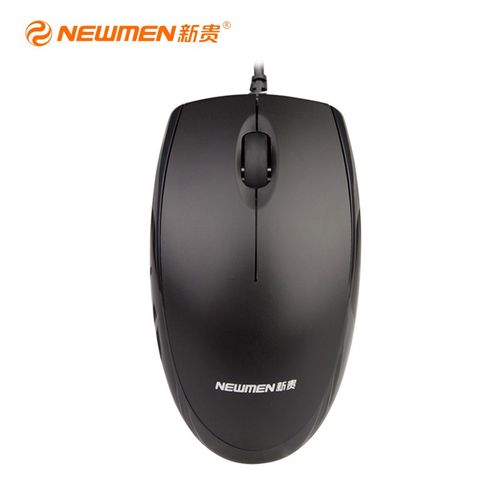 Closeup of ergonomic computer mouse in use