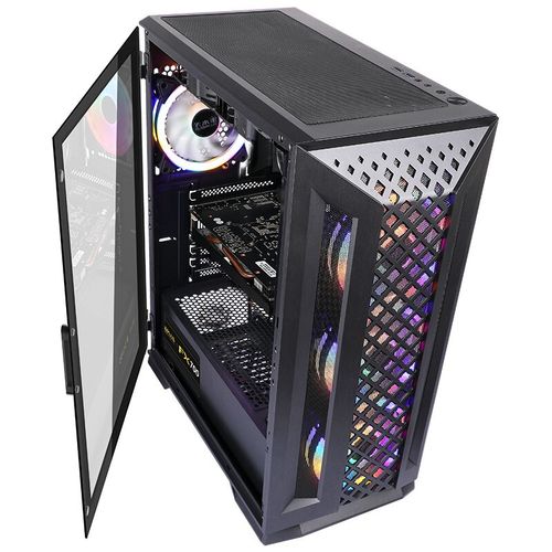 PC case internal structure with expansion slots