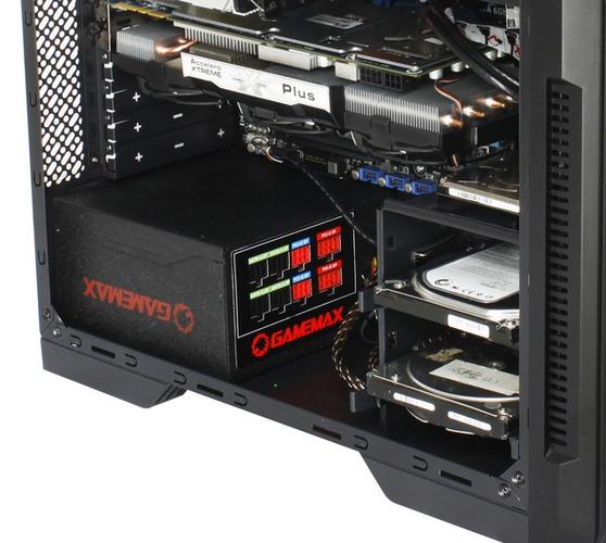 Computer case hardware mounting points