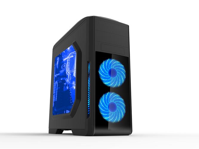 Gaming computer case exterior view