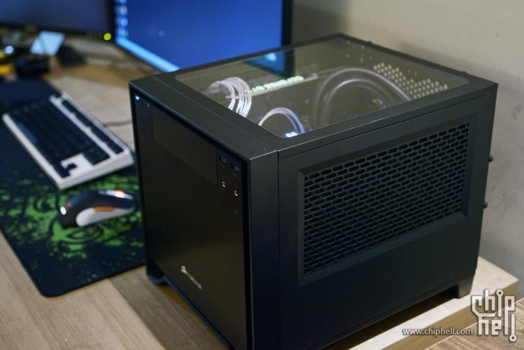 RGB lit PC components in mini case