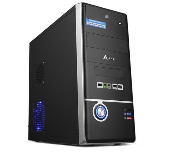 Stylish white PC tower for gaming