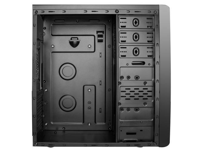 PC case internal components and bays