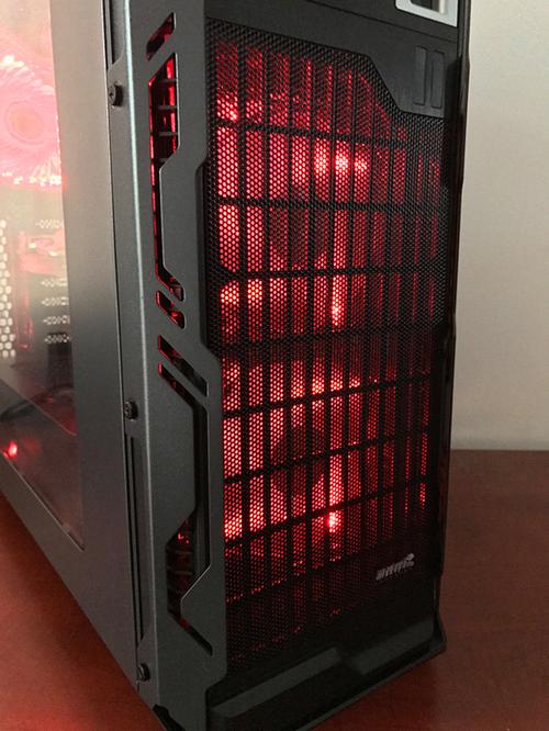 Computer case hardware compartments and structure