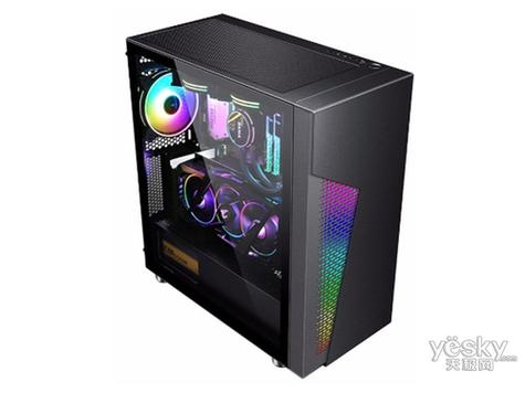 RGB illuminated PC chassis exterior view