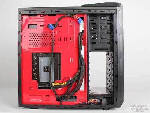 Affordable black PC case on desk setup