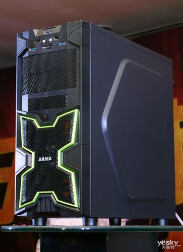 PC case interior showing motherboard and cable management