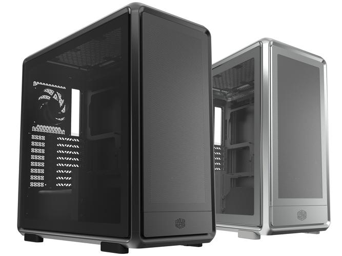 Modern open-frame PC chassis with mesh panel