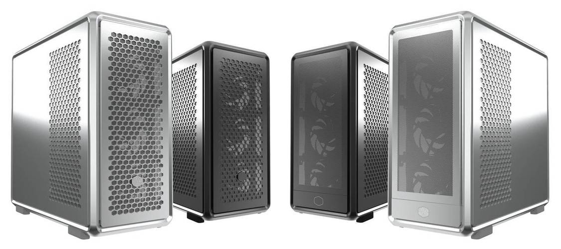 High-end PC case internal layout with components