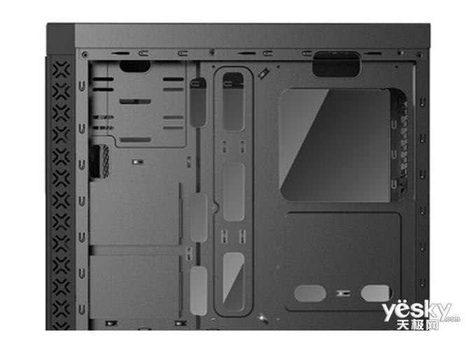 Colorful PC interior illuminated by RGB lights