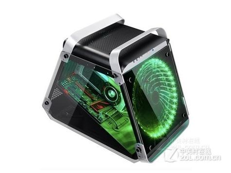 High performance gaming PC inside glass chassis
