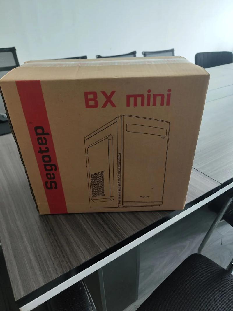 Affordable mini PC case on workspace