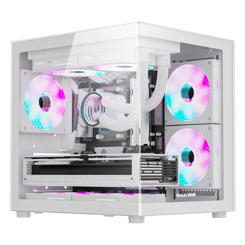 Computer case airflow with multiple fans installed