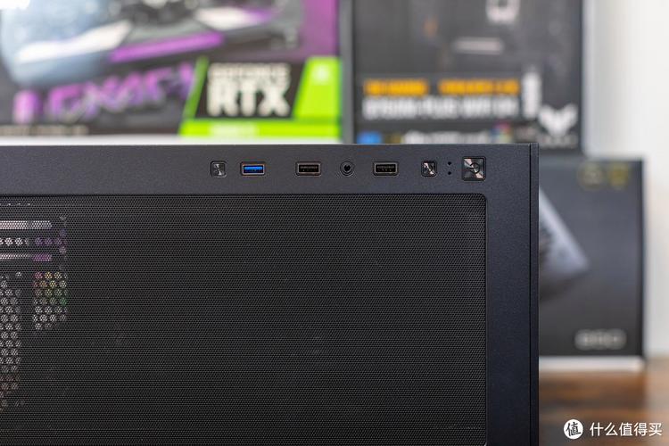 PC case interior with expansion slots and cooling mounts