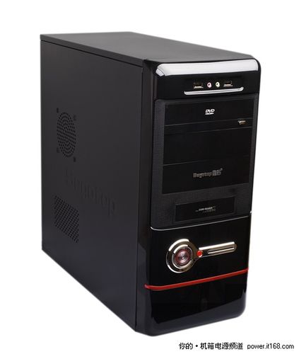 Mid-tower PC case with modern design