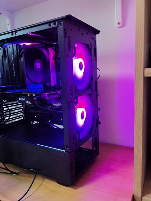 Internal PC view highlighting airflow paths and fans