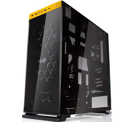 Computer hardware components installed in mid-tower case