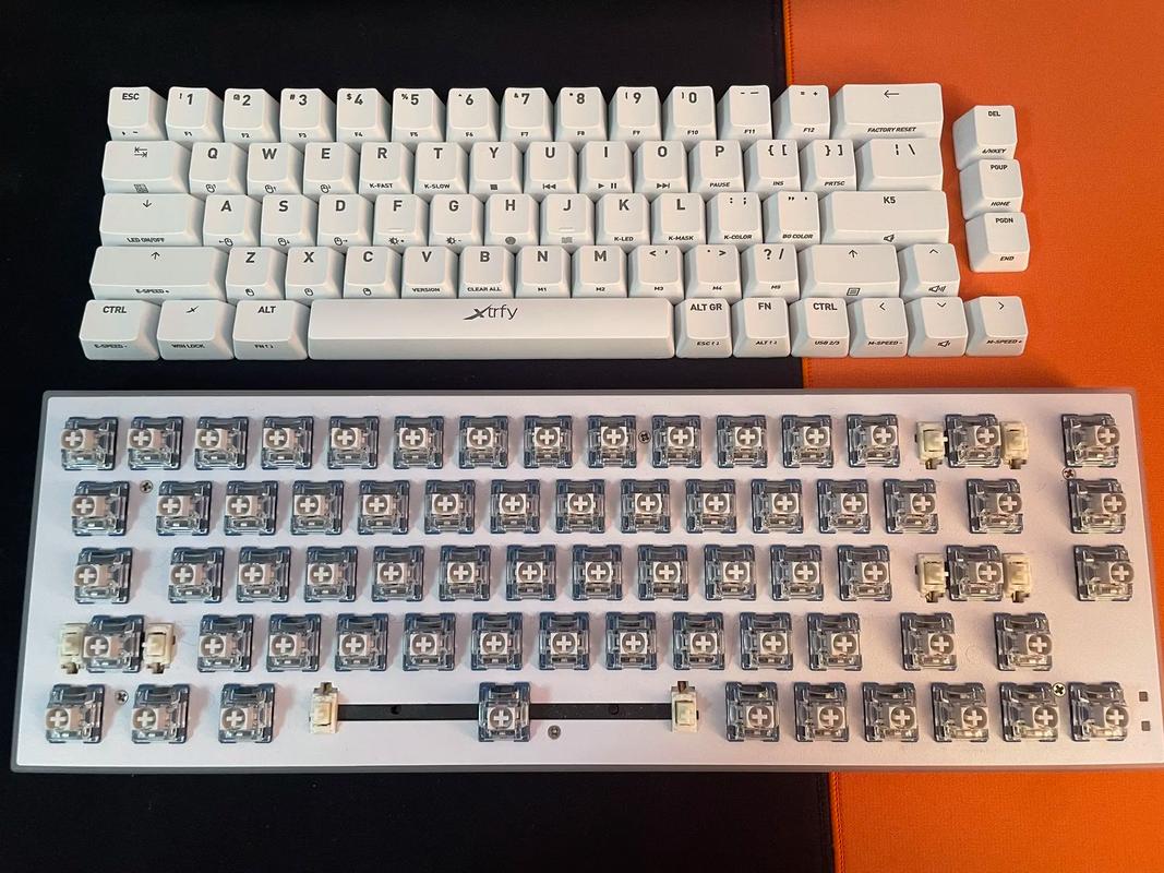 机械键盘轴体特写