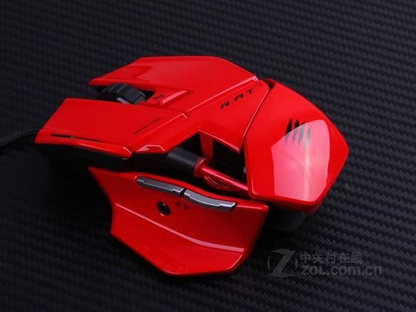 Mad Catz R.A.T.3赤魔版评测：3500DPI激光引擎与竞技化右手设计的实战表现