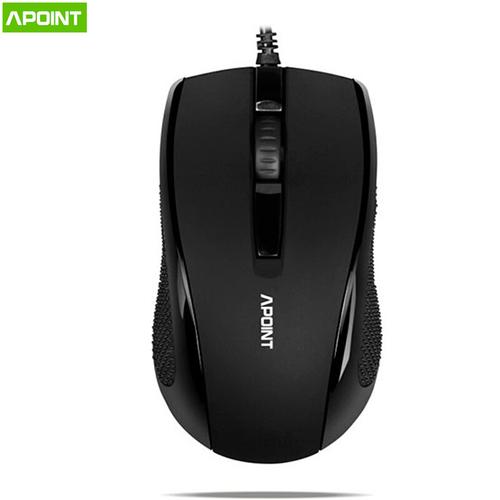 APOINT M6 磨砂经典黑色评测：59元有线鼠标的基础实用派