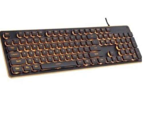 狼途L1金属炫彩背光游戏键盘评测：60元价位的全尺寸有线游戏键盘，25键无冲与防泼溅是亮点