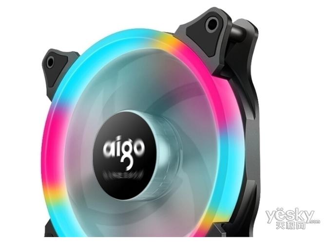aigo极光彩虹14cm评测:29元RGB风扇,幻彩灯效与低噪风量兼顾
