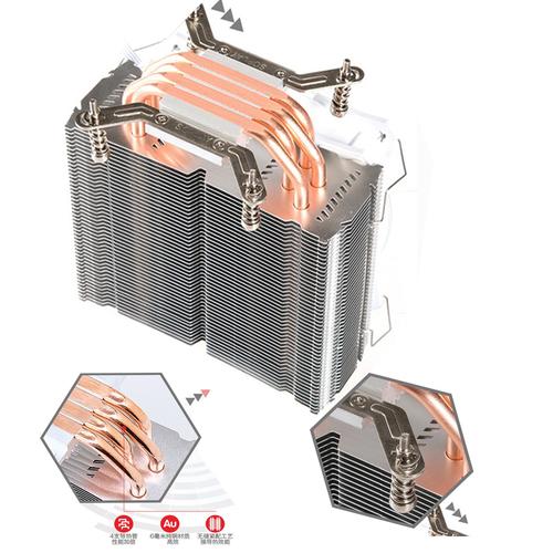 CPU散热器与风扇结构特写图片