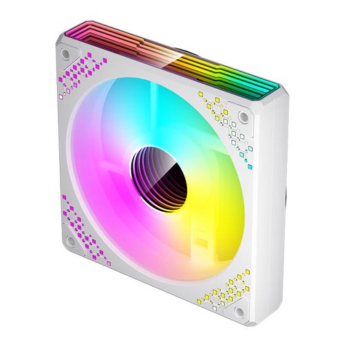 白色风格电脑硬件与灯效展示