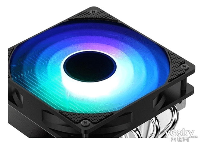 乔思伯CR-701七彩流光版评测:5热管下压风冷,RGB流光与主板散热兼顾