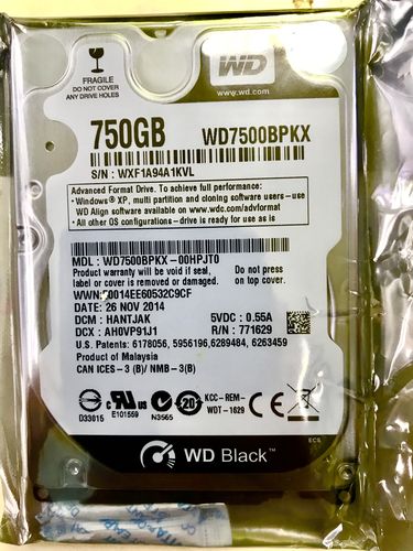 西部数据黑盘 750GB 7200转 16MB SATA3（WD7500BPKX）评测：笔记本升级中的高转速性能盘