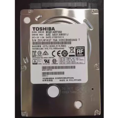 东芝 MQ01ABF050 500GB 2.5英寸硬盘评测：5400转低噪存储的实用派选择