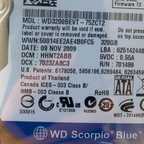 西部数据WD3200BUCT评测：320GB 7200转 监控级SATA2硬盘的稳定与静音取向