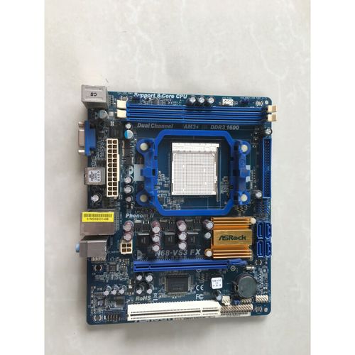 华擎N68-VS3 FX评测：279元AM3+入门主板，双通道DDR3与SATA扩展仍有现实价值