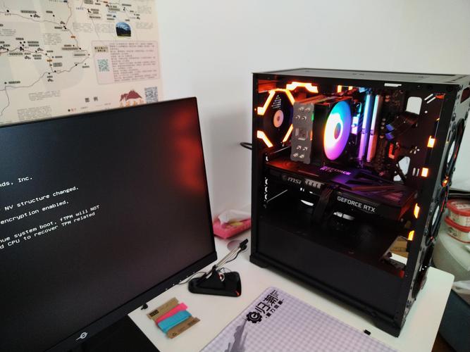 电脑硬件装机环境与主板展示