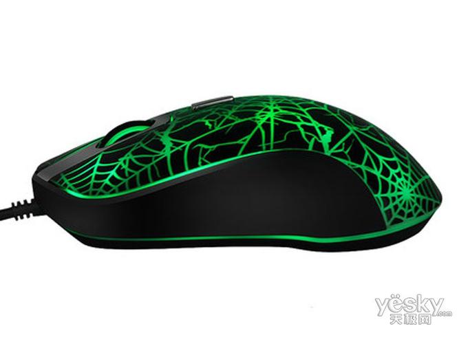 狼蛛狩猎七彩透光游戏鼠标评测：4000DPI四档调节与七彩呼吸灯，百元竞技鼠标值不值