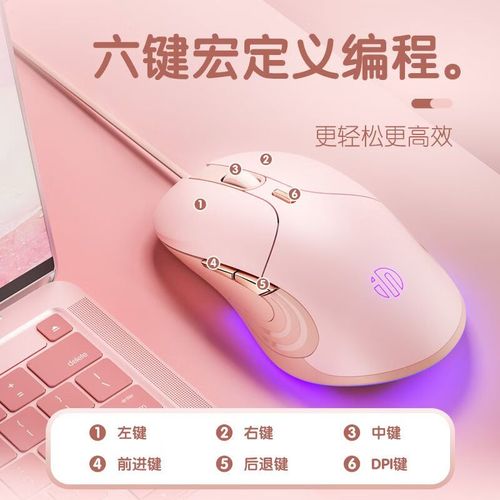 办公桌上的笔记本与鼠标